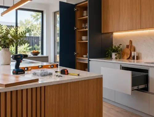 Custom cabinetry services by SB Custom Homes