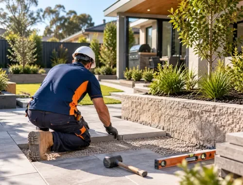 Landscaping and hardscaping by SB Custom Homes